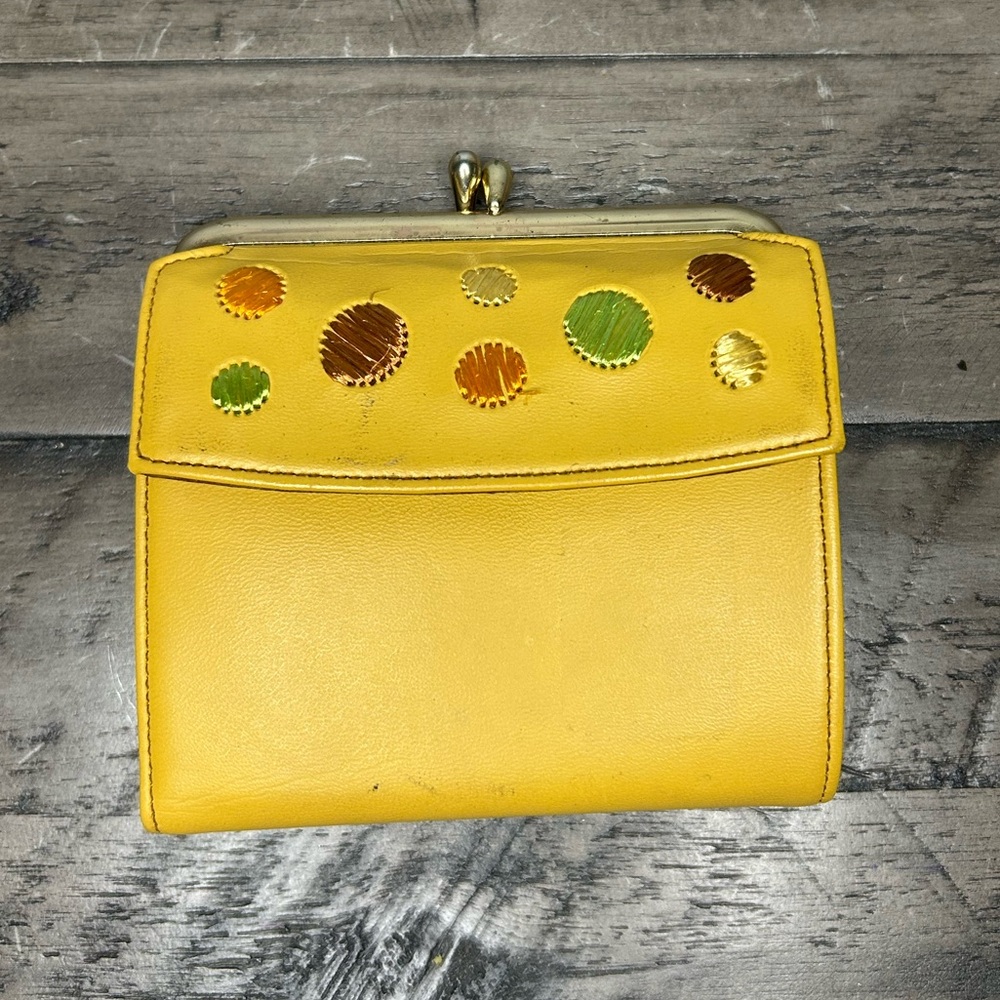 Vintage Never Used Baronet Hand Laced 3 Fold Wallet